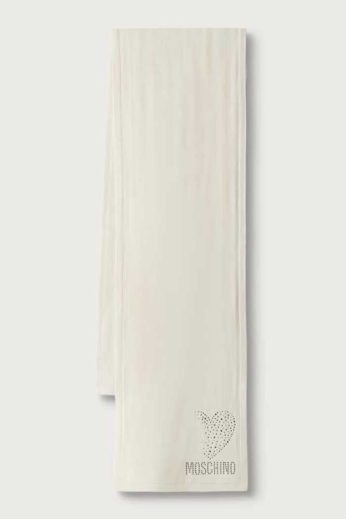 Moschino Szalik wełniany beżowy M3473.30855