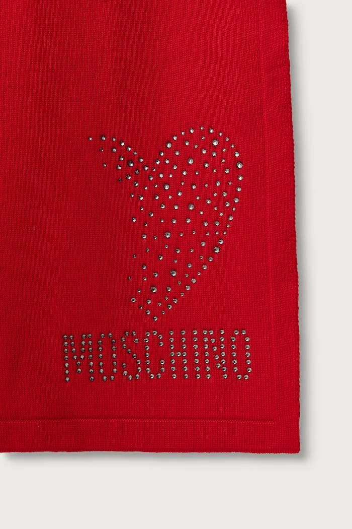 Moschino Szalik wełniany M3473.30855 czerwony AW26