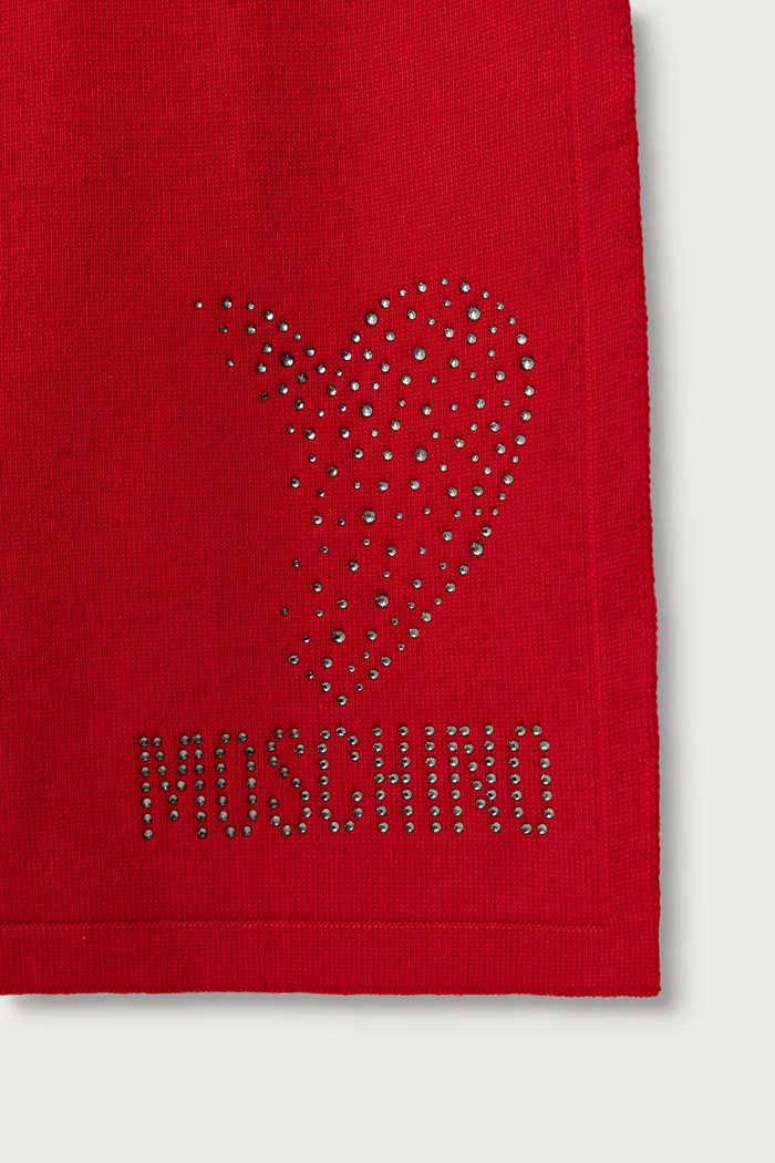 Moschino Szalik wełniany M3473.30855 czerwony AW26