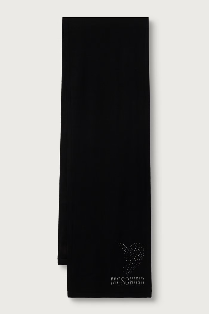Moschino Szalik wełniany czarny M3473.30855