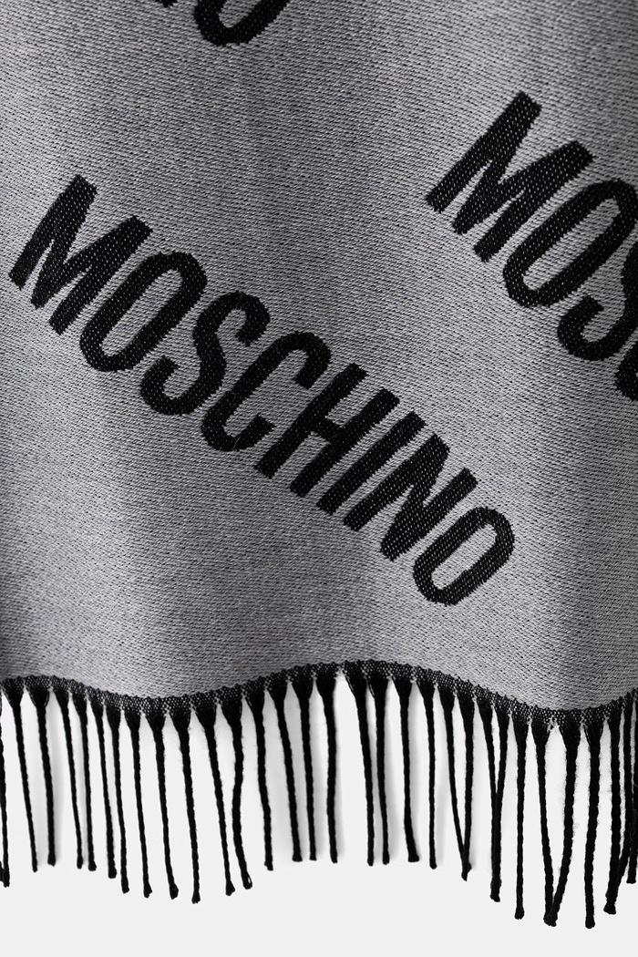 Akcesoria Moschino szalik wełniany M5873.50234 szary