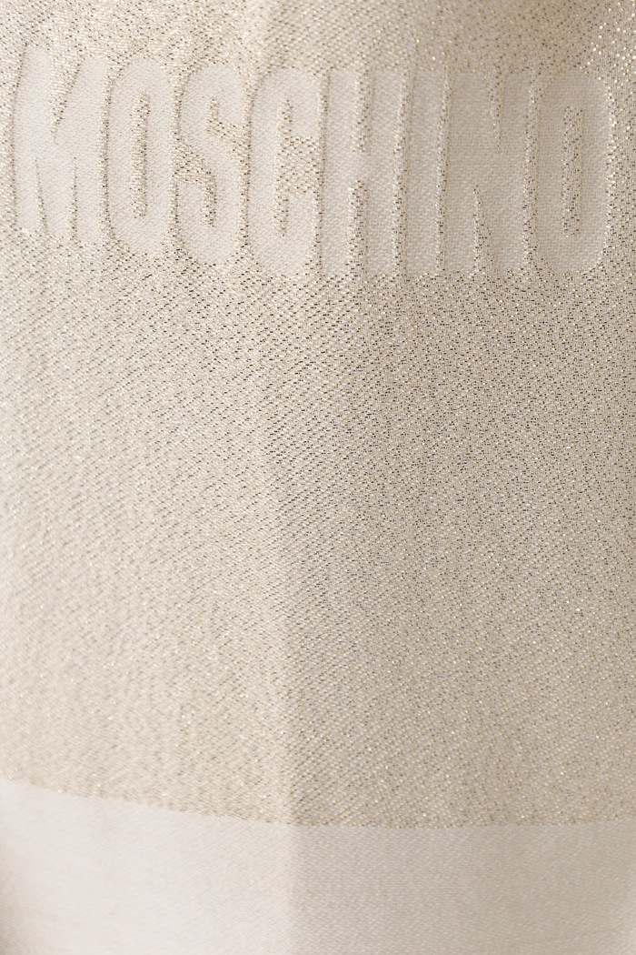 Akcesoria Moschino szalik z wełną M3454.30848 beżowy