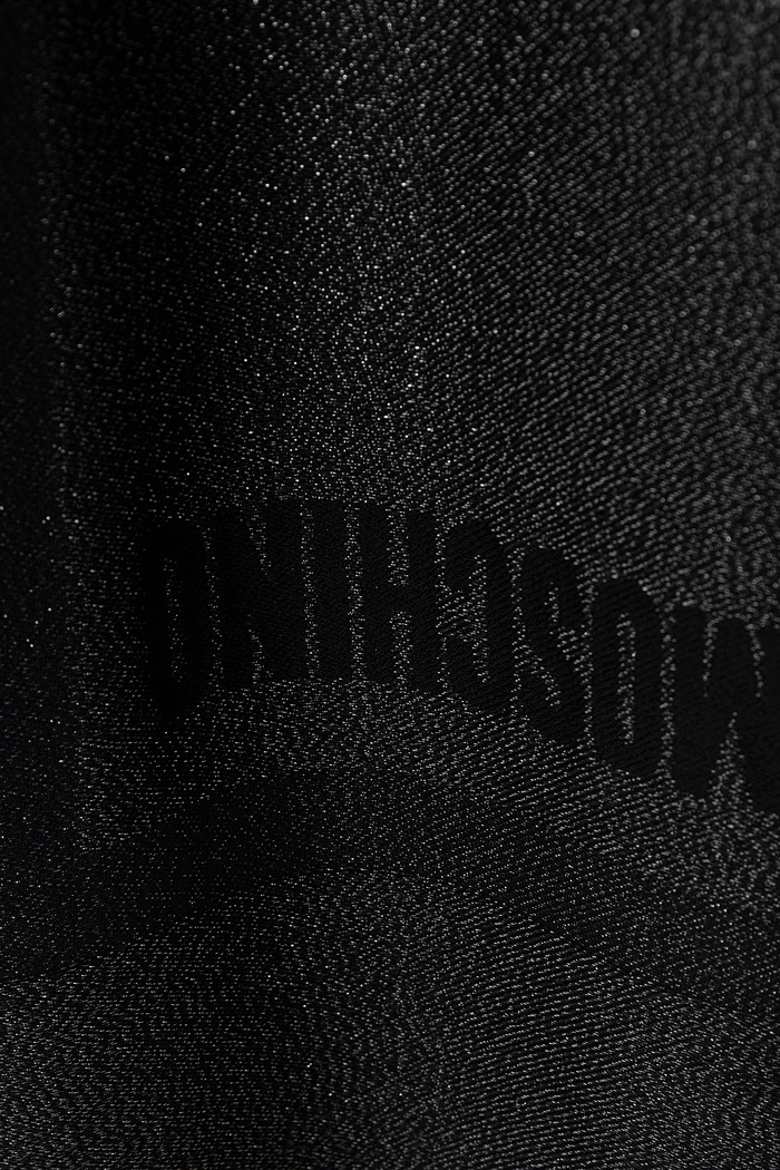 Moschino szalik z wełną M3454.30848 czarny AW26