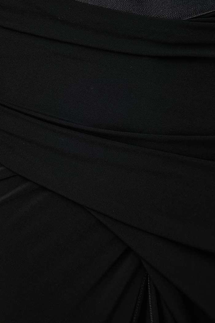 Anthem spódnica z wiskozą Rick Owens Lilies czarny LI02F2325.JVCR