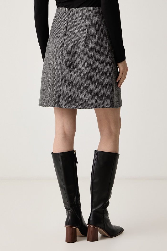 Odzież Weekend Max Mara Spódnica z wełną WKDFARNESE 2625106072600 szary
