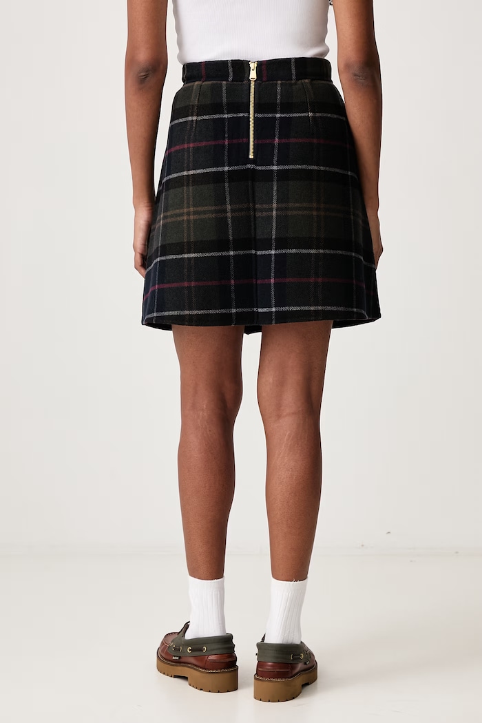 Odjeća Barbour Marlow suknja s vunom LSK0180TN43 šarena