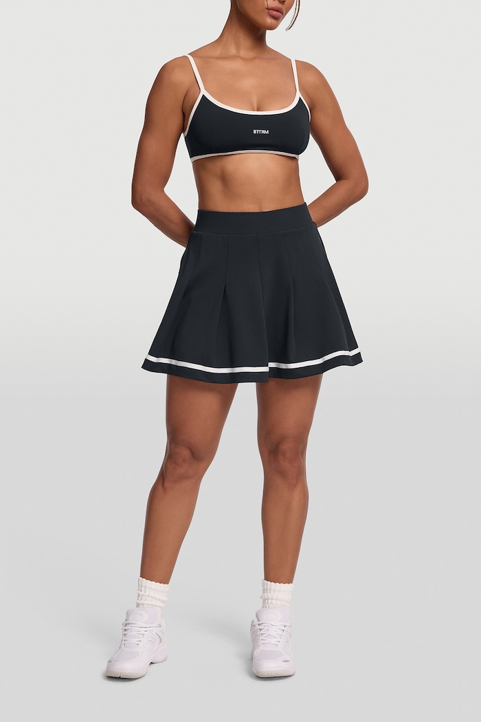 BetterMe Spódnica sportowa Pleated Tennis SKR00002 czarny AW26