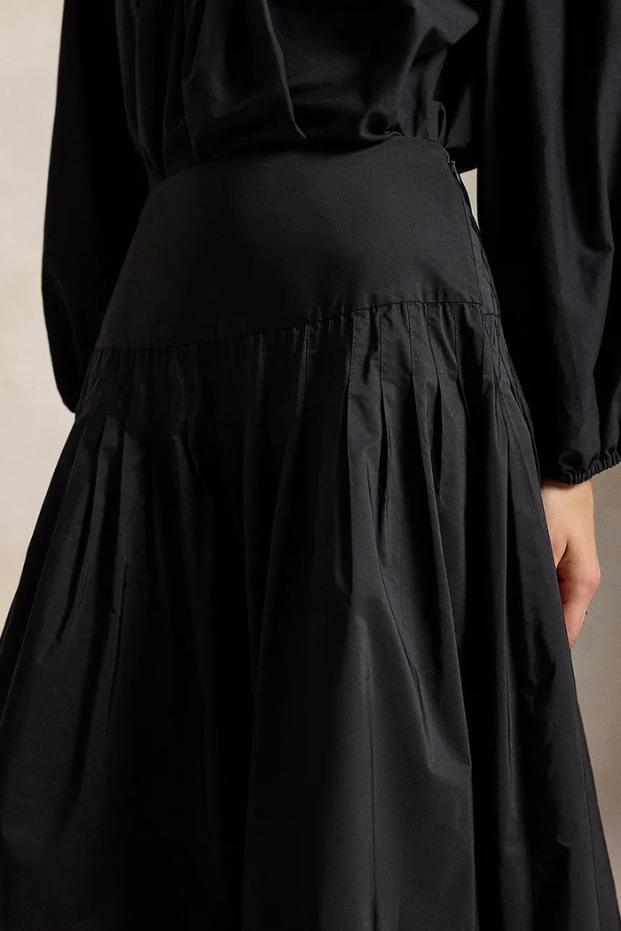 Spódnica rozkloszowana Polo Ralph Lauren 211B30976 czarny