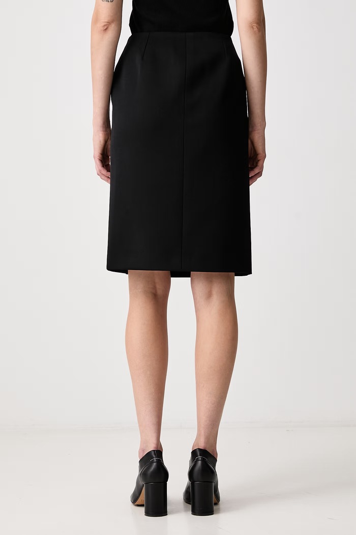 Îmbrăcăminte MUGLER Fustă creion din lână 26F1JU06011020 negru