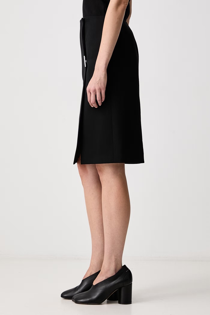 Fustă creion din lână MUGLER 26F1JU06011020 negru