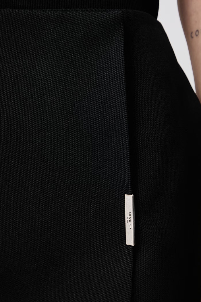 Fustă creion din lână MUGLER negru 26F1JU06011020