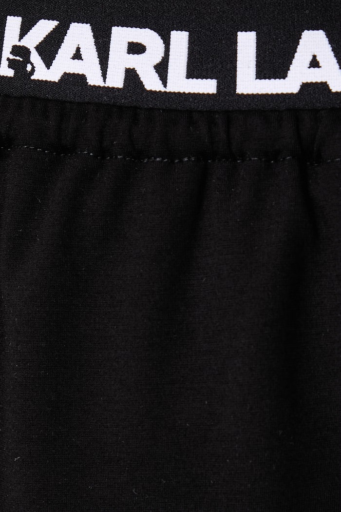 Suknja s viskozom Karl Lagerfeld Jeans B4W12020 crna
