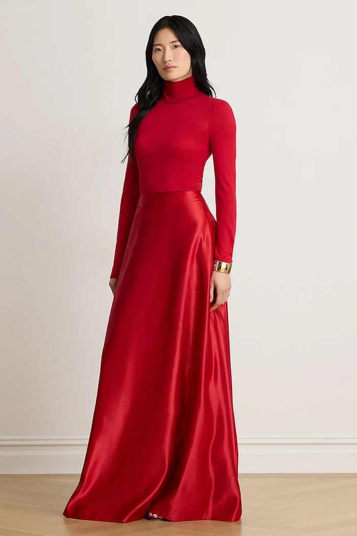 Odzież Lauren Ralph Lauren Spódnica 200B27597 czerwony
