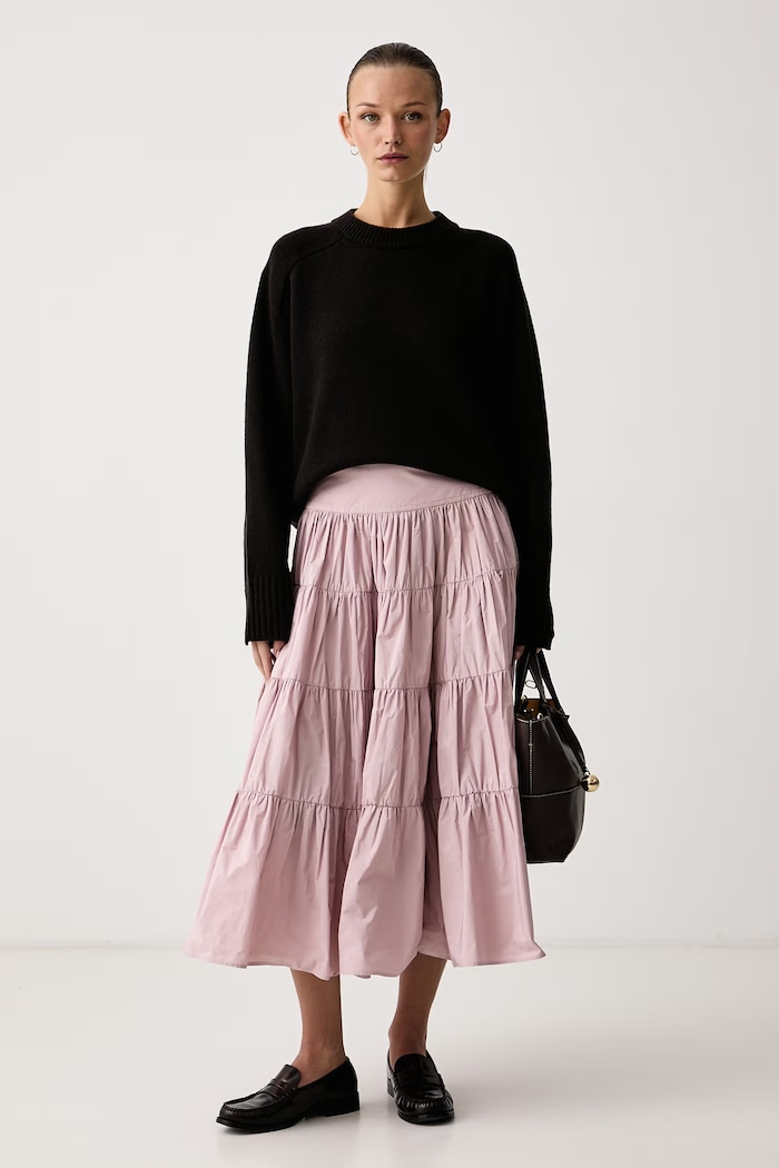Max&Co. Rozšířená sukně GETTI 2626106091200 růžová AW26