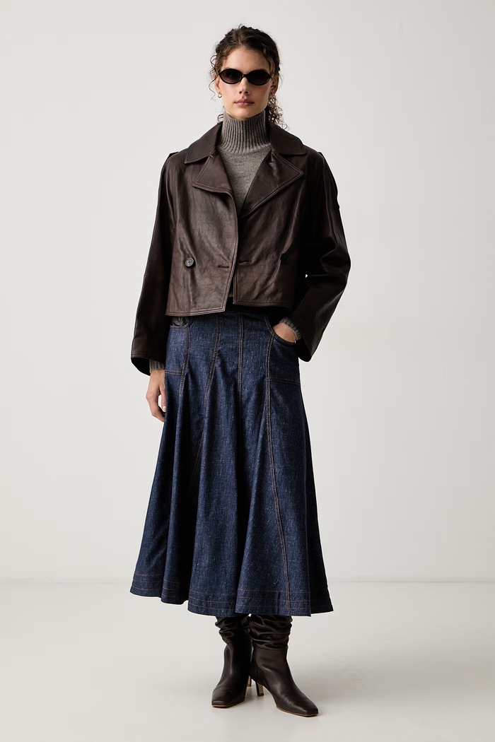 Max&Co. Spódnica jeansowa UFO 2626106051200 granatowy AW26