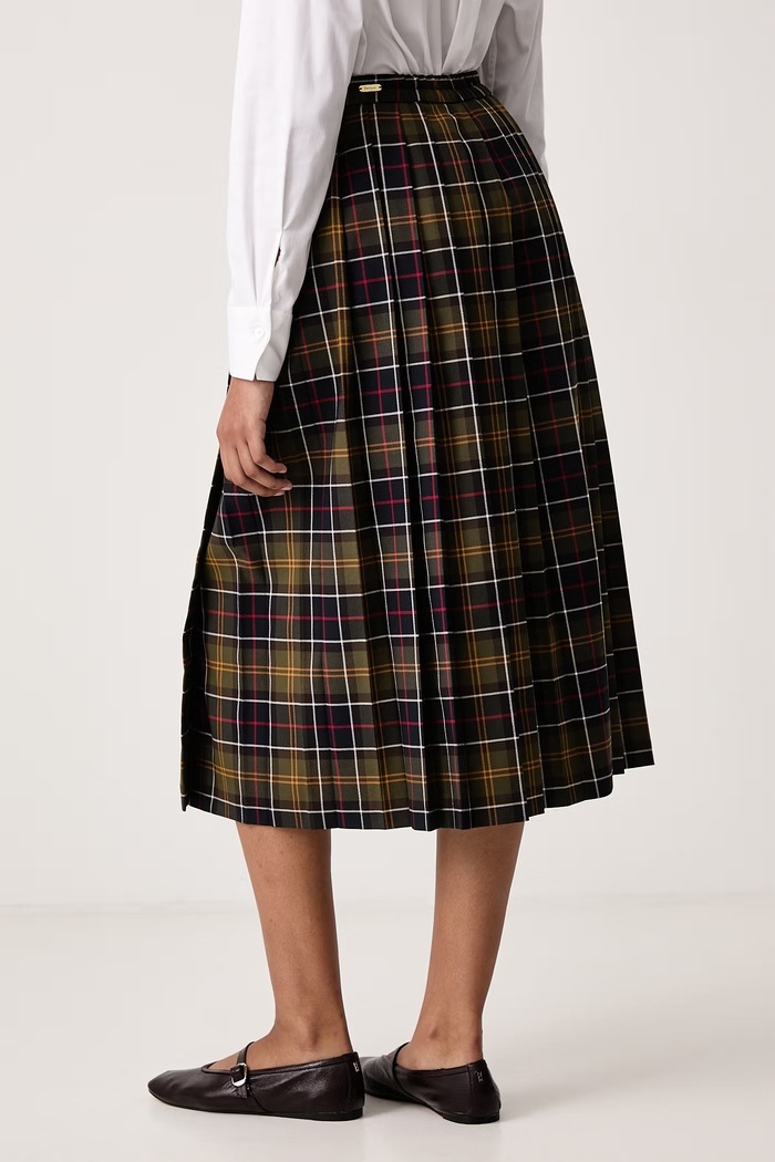 Odzież Barbour Spódnica plisowana Irene LSK0178 zielony
