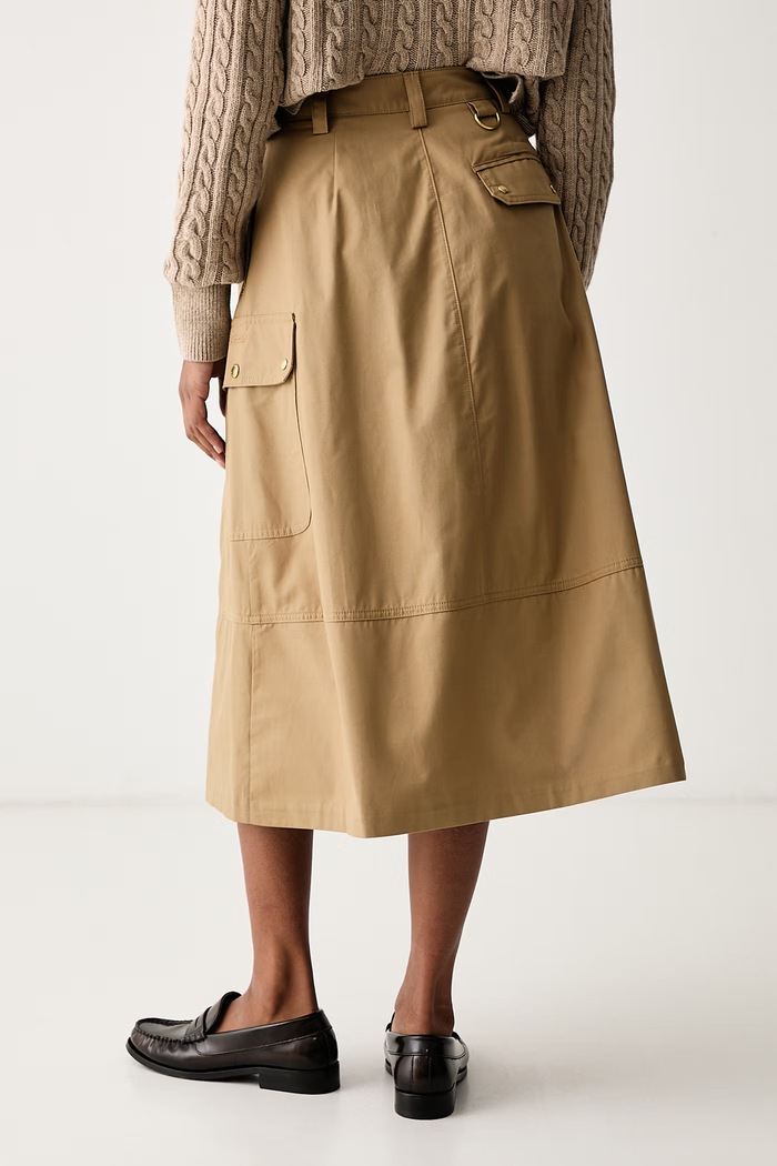 Odzież Barbour Spódnica bawełniana Carly LSK0176 brązowy