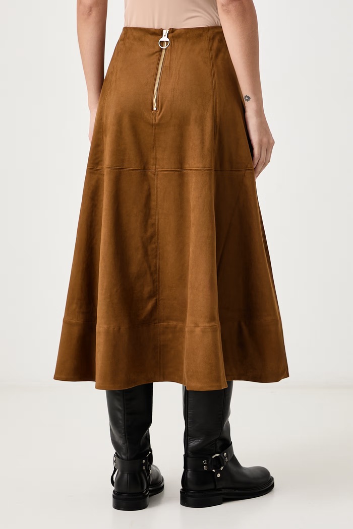 Odzież Barbour Spódnica rozkloszowana z imitacji skóry Rothley LSK0168 zielony