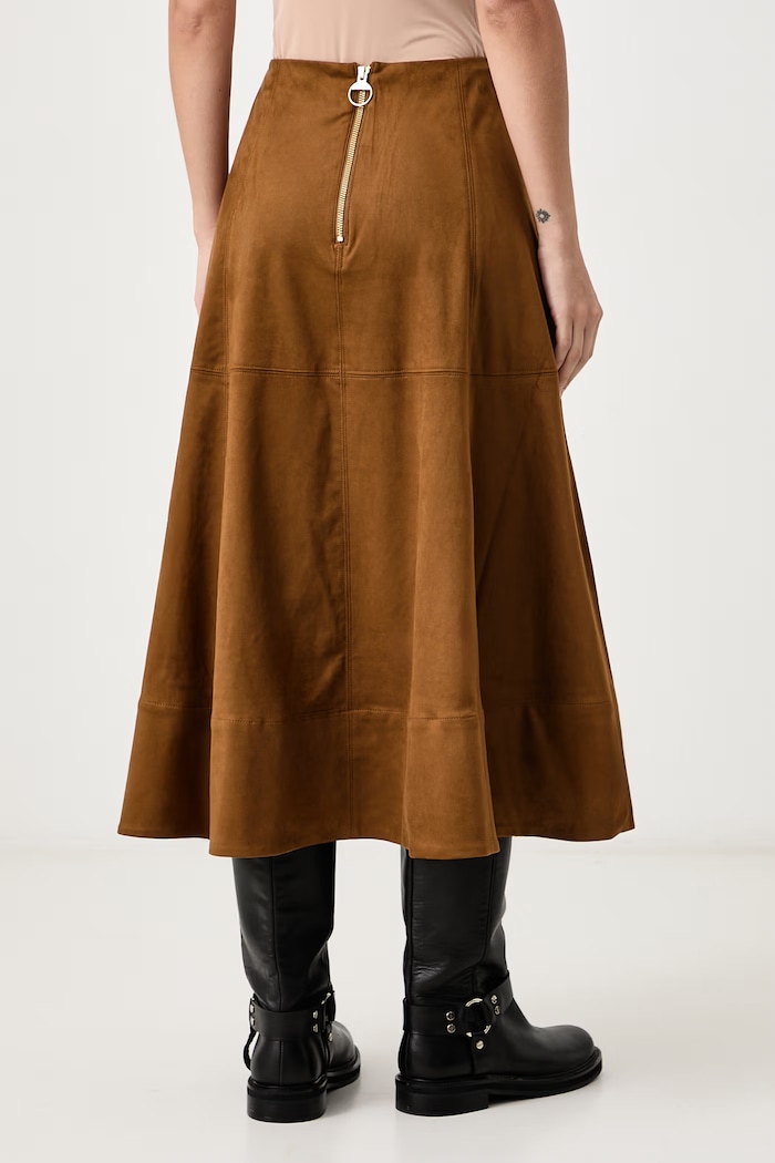 Odzież Barbour Spódnica rozkloszowana z imitacji skóry Rothley LSK0168 zielony