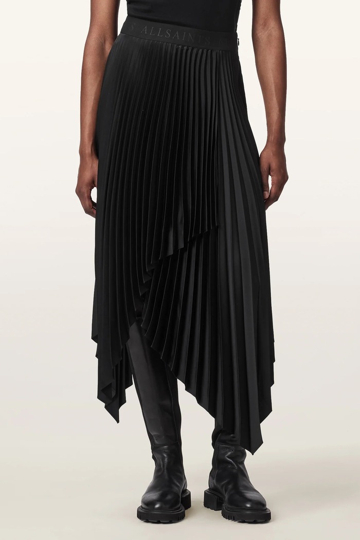 AllSaints Πλισέ φούστα ELISA μαύρο W003RF