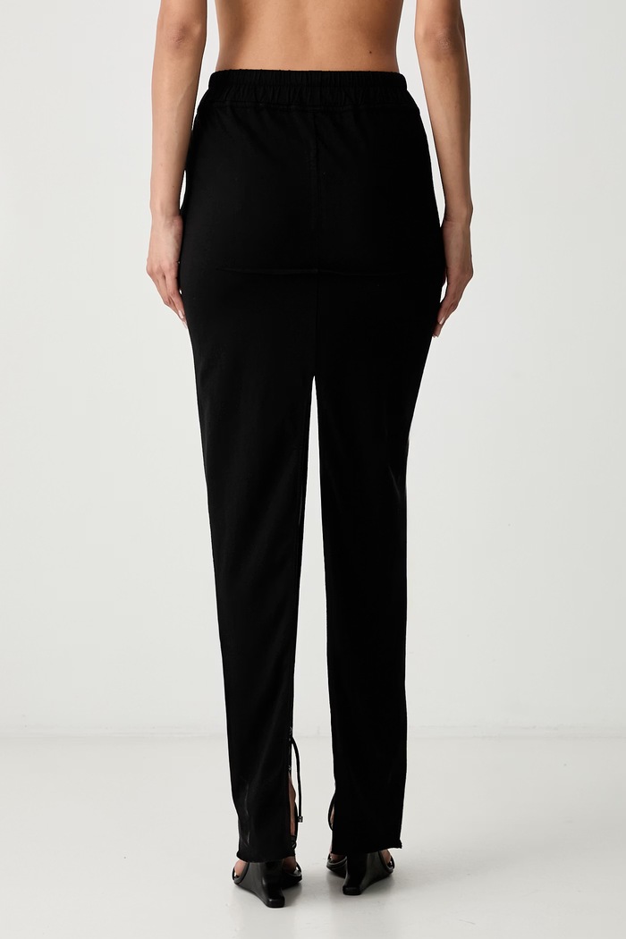Odjeća Rick Owens DRKSHDW Pull On Sliced Pillar suknja od pamuka DS02F6341.RN crna
