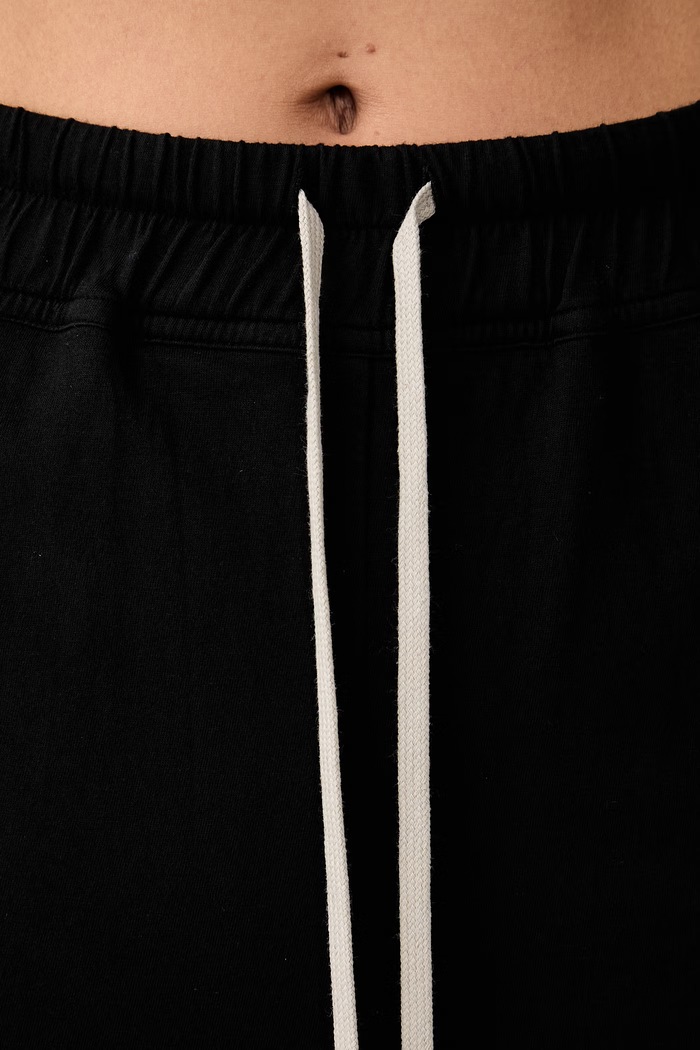 Pull On Sliced Pillar suknja od pamuka Rick Owens DRKSHDW crna DS02F6341.RN