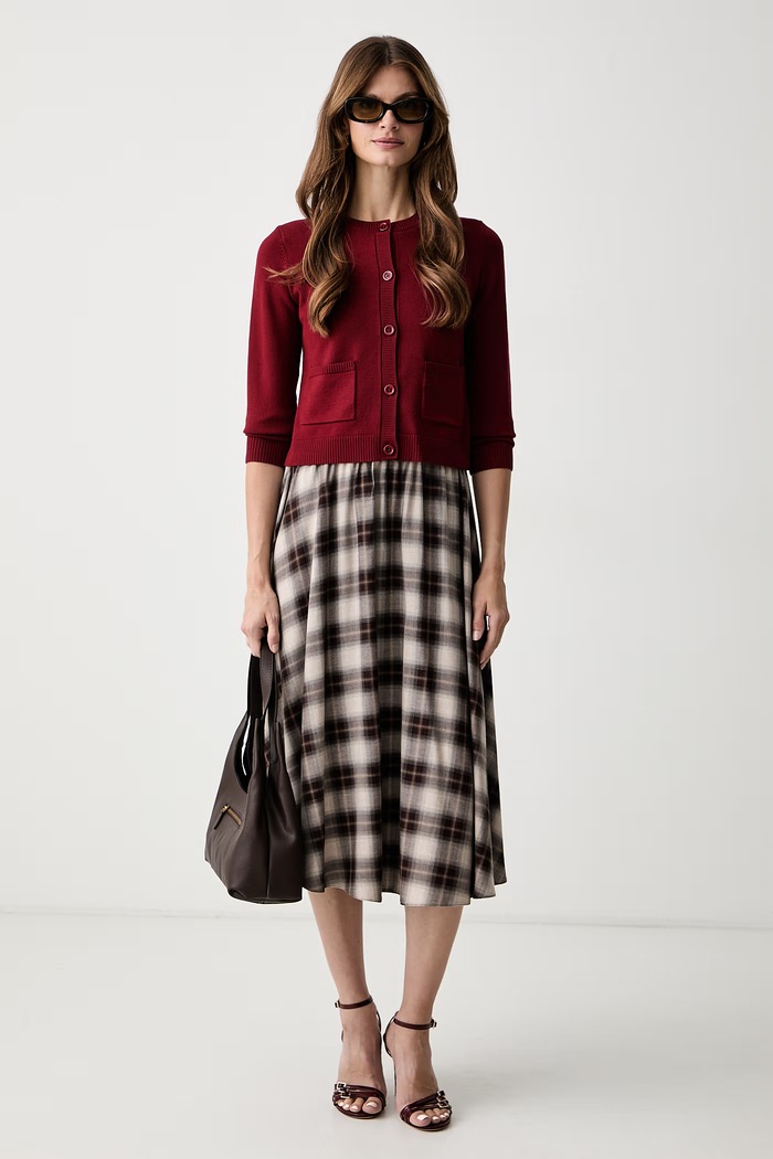 iBlues suknja od viskoze IBLEUFORICO 2627106071200 smeđa AW26
