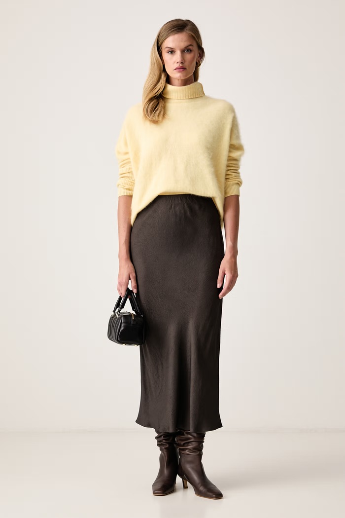 Marella юбка из ацетата MLSSTOP 2623106024200 серый AW26