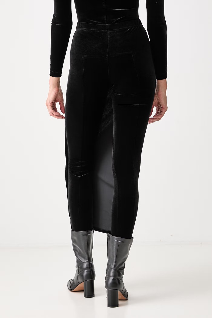 Odzież Vetements Spódnicospodnie welurowe WH27LG117B czarny
