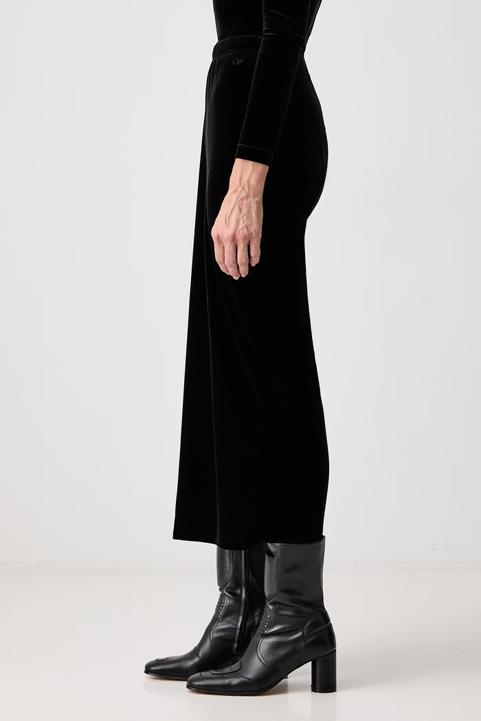 Spódnicospodnie welurowe Vetements WH27LG117B czarny