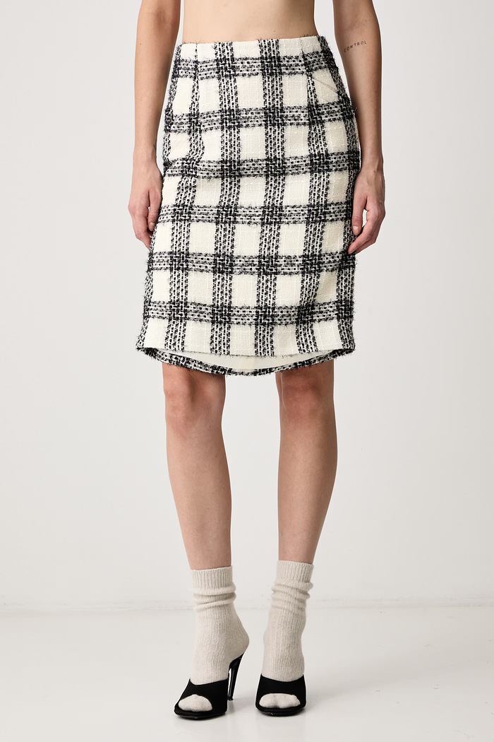 Vetements Spódnica z wełną beżowy WH27SK027WC