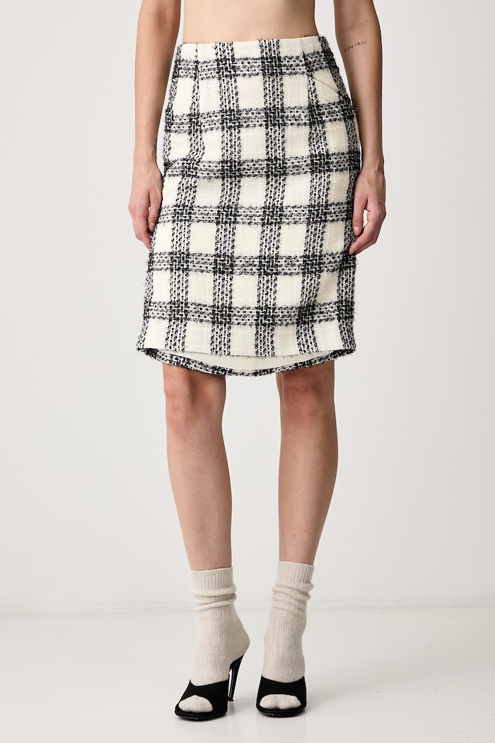 Vetements Spódnica z wełną beżowy WH27SK027WC