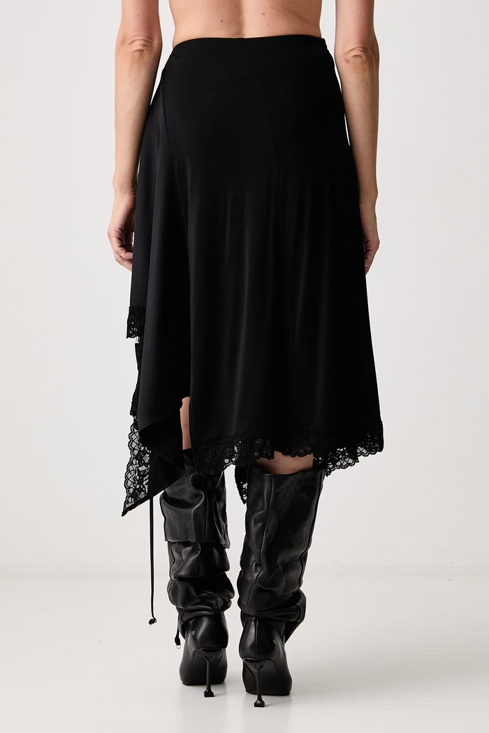 Odzież Vetements Reworked Slip spódnica WH27SK128B czarny