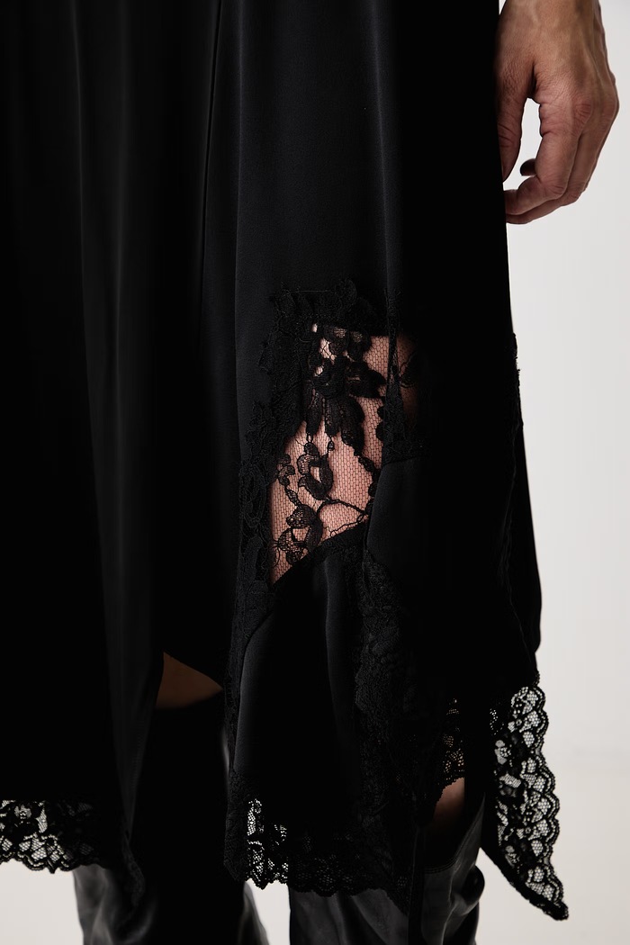 Reworked Slip spódnica Vetements czarny WH27SK128B