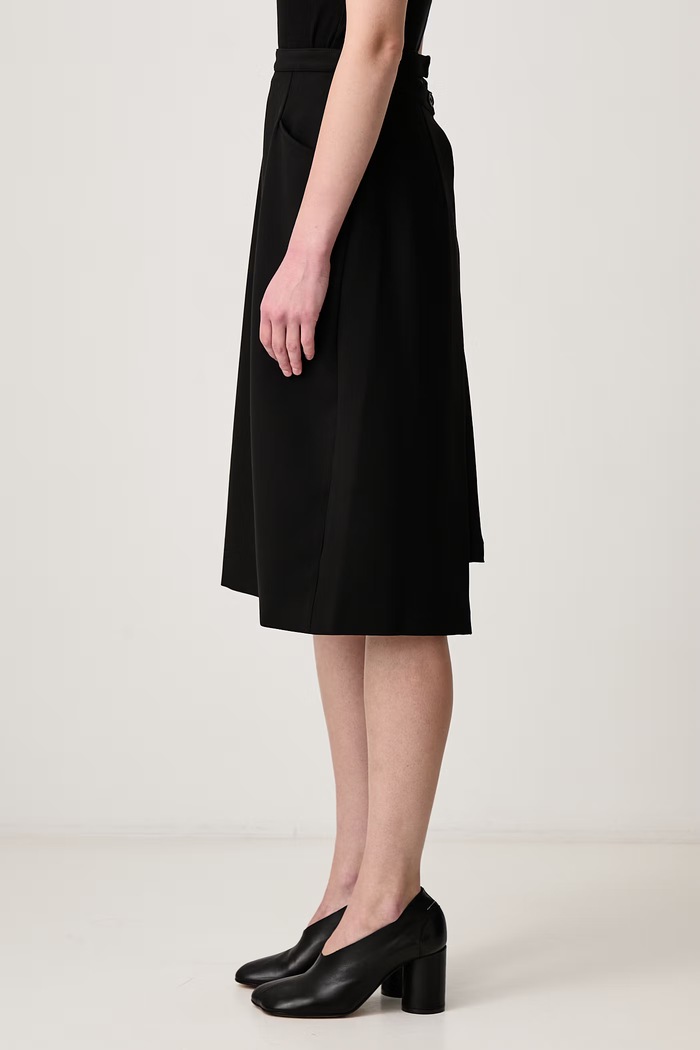 Spódnica trapezowa z wiskozą Vetements WH27SK033G czarny