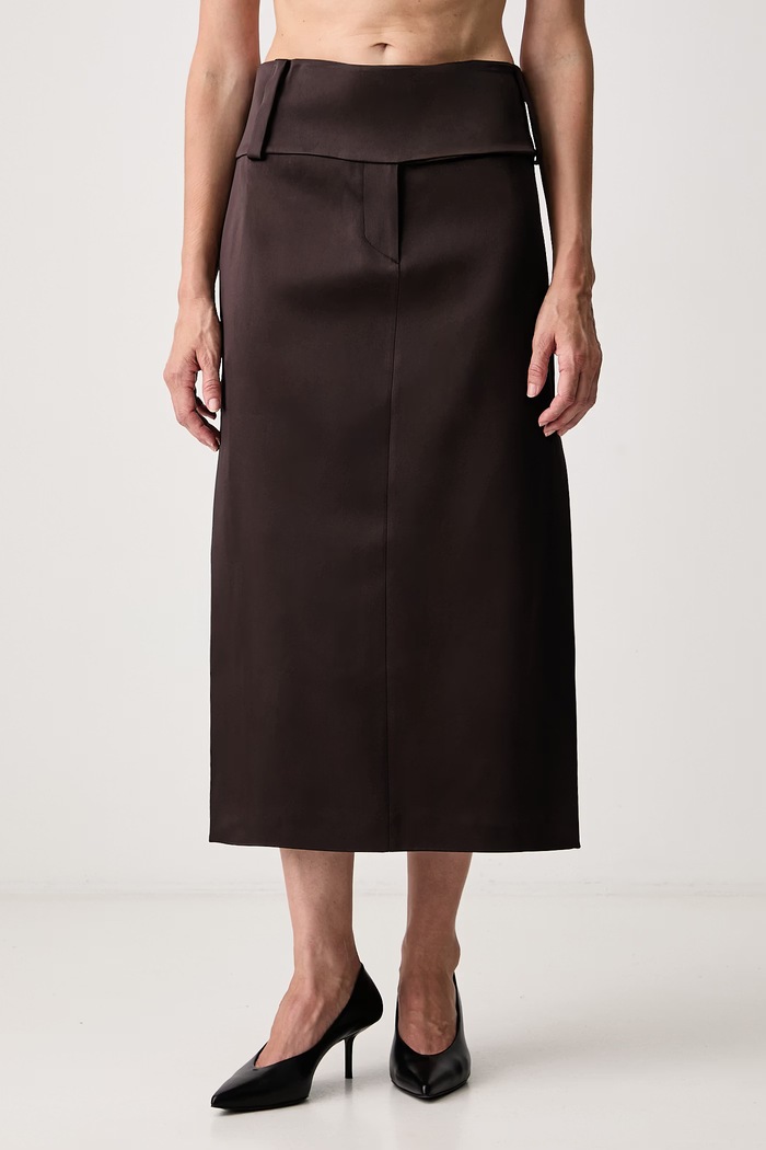 Sportmax Oblare пола с ацетат кафяв 2622106041600