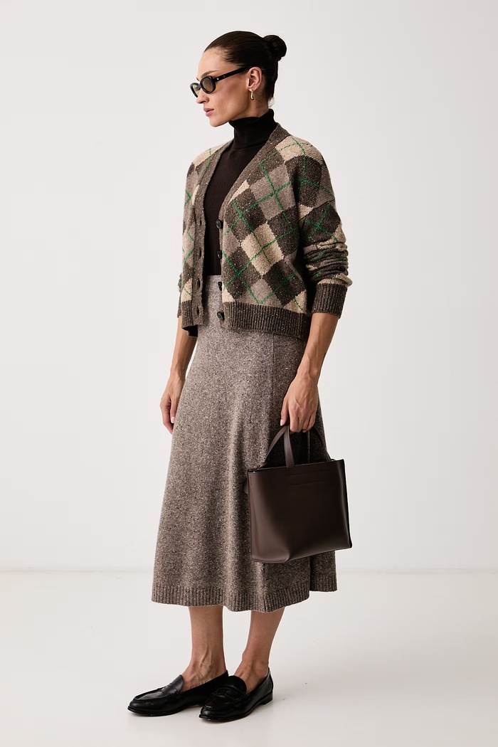 Weekend Max Mara Spódnica z wełną WKDALOA 2625306012600 brązowy AW26