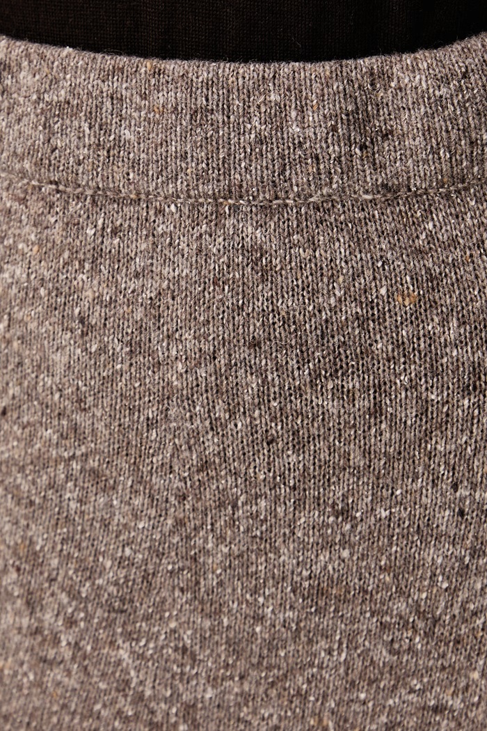 Spódnica z wełną WKDALOA Weekend Max Mara 2625306012600 brązowy