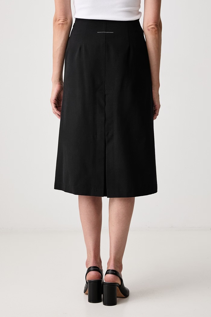 Odzież MM6 Maison Margiela spódnica z wełną S52ME0035.M35436 czarny