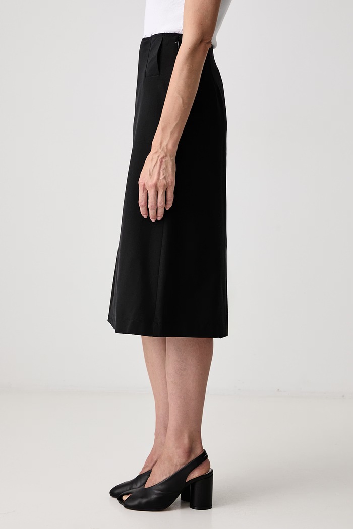 MM6 Maison Margiela spódnica z wełną czarny S52ME0035.M35436
