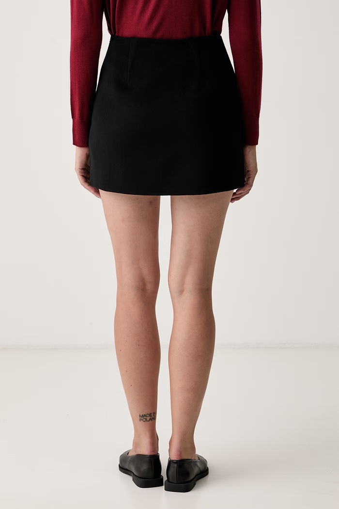 Odjeća Tommy Hilfiger suknja s vunom WW0WW52234 crna