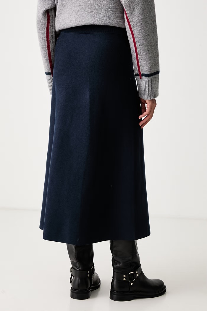 Oblečenie Tommy Hilfiger Sukňa s bavlnou WW0WW51966 tmavomodrá