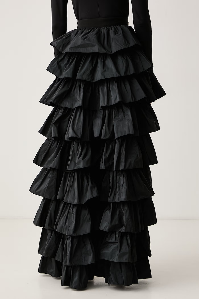 Odzież Elisabetta Franchi Spódnica rozkloszowana GO23067E2 czarny