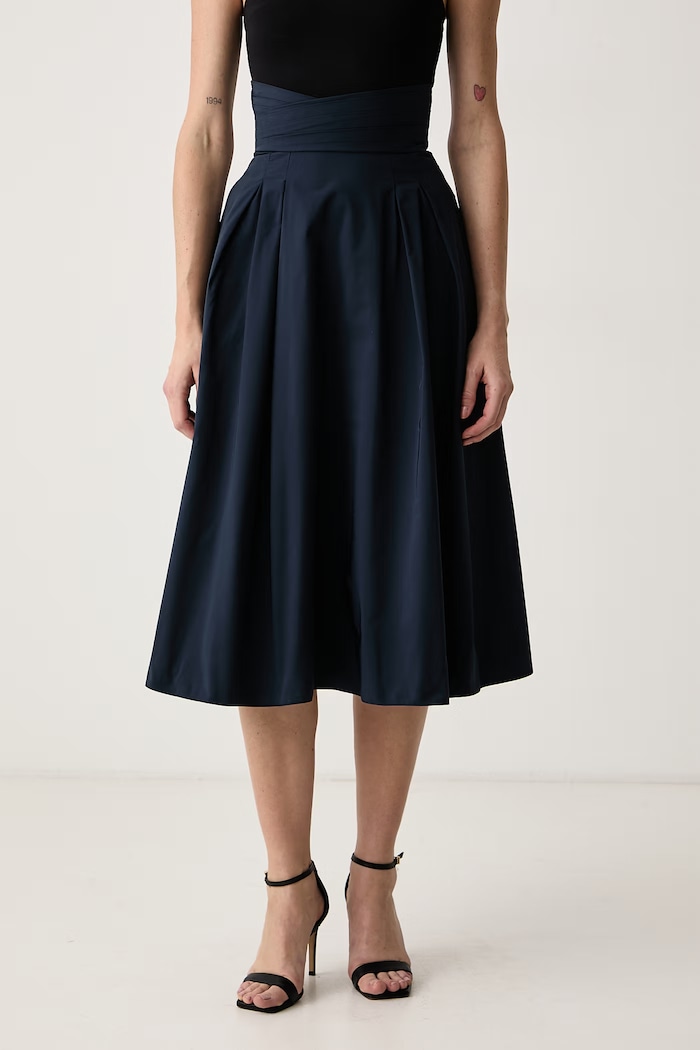Elisabetta Franchi Spódnica granatowy GO22767E2