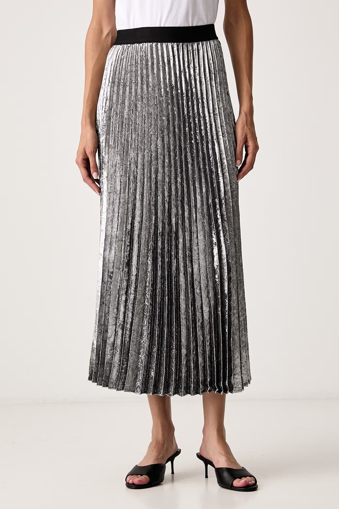 Armani Exchange Spódnica plisowana srebrny XW002524.AF26091