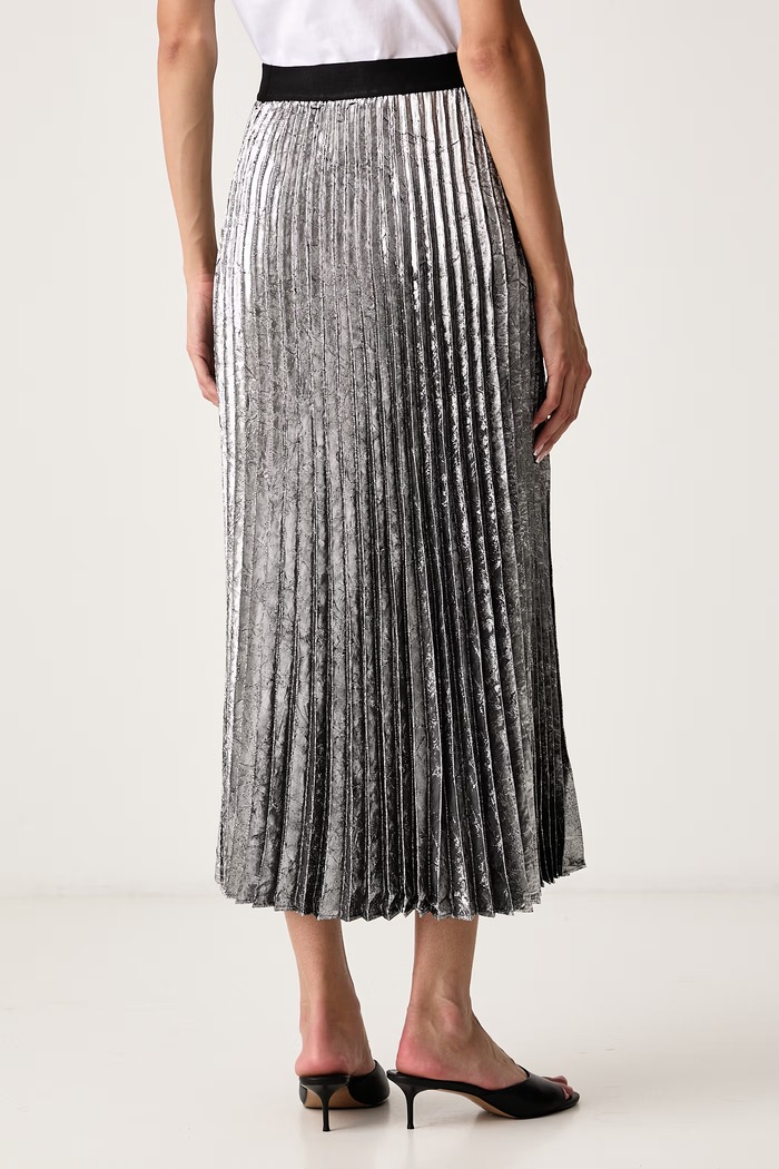 Odzież Armani Exchange Spódnica plisowana XW002524.AF26091 srebrny