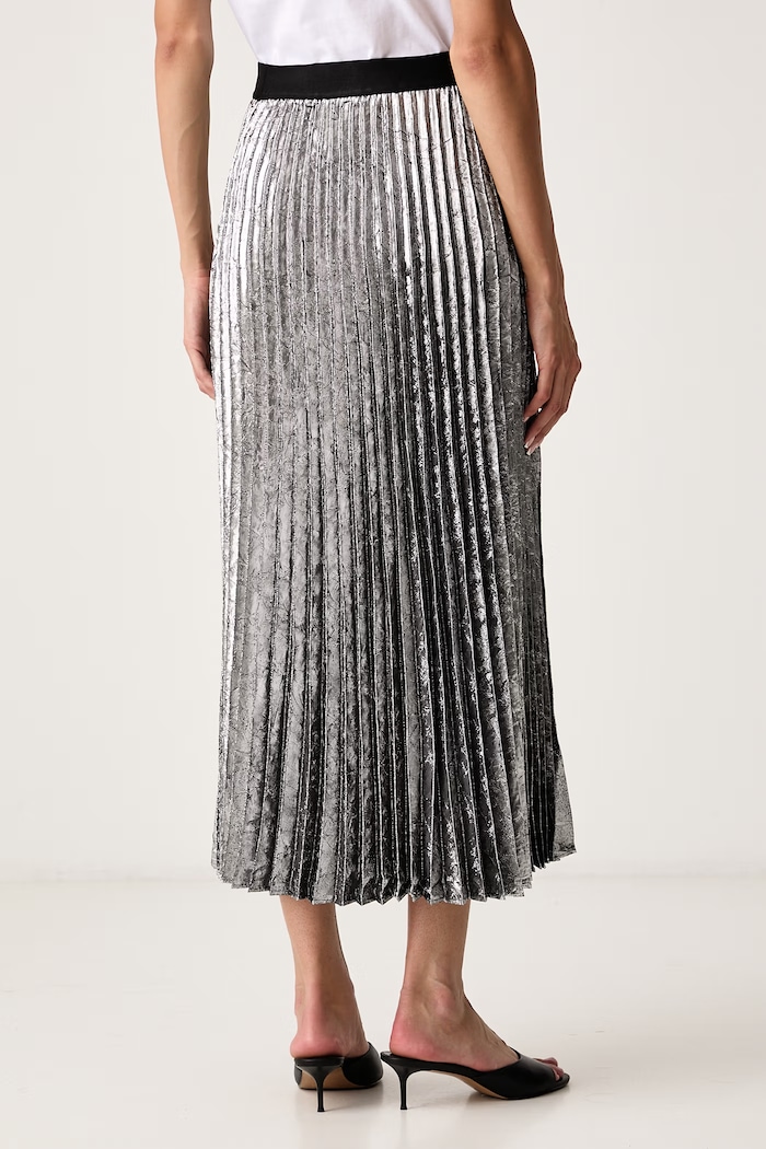 Odzież Armani Exchange Spódnica plisowana XW002524.AF26091 srebrny