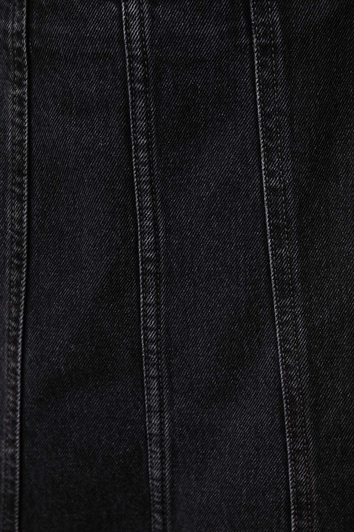Rozšírená sukňa rifľová SEAMED FLARE Levi's 008AD čierna