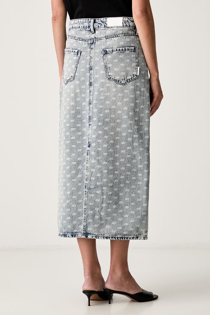 Odzież Armani Exchange spódnica jeansowa XW002754.AF25777 niebieski