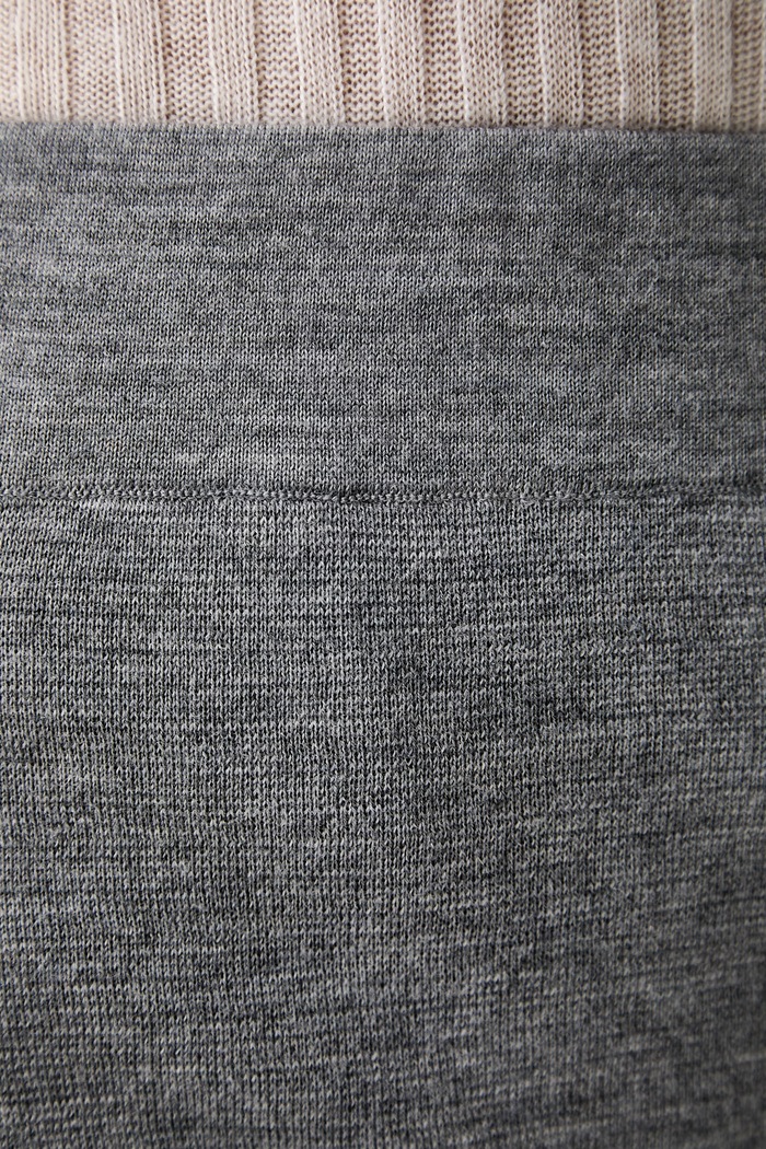 MM by Max Mara spódnica wełniana MMLSONNI szary 2626306017600